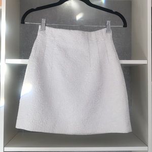 H&M white shimmer skirt size 2